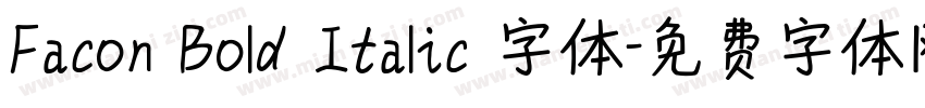 Facon Bold Italic 字体字体转换
